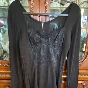 Sweetheart Lace Panel Top